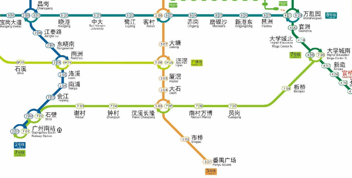 广州地铁7号线最新线路图揭秘，线路走向与区域发展的紧密纽带