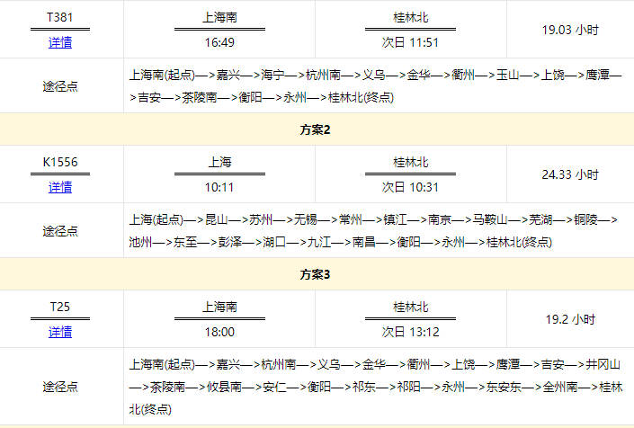 T381列车最新时刻表详解