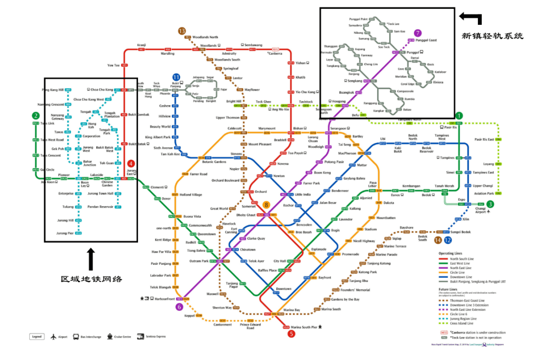 新加坡地铁图最新版图介绍