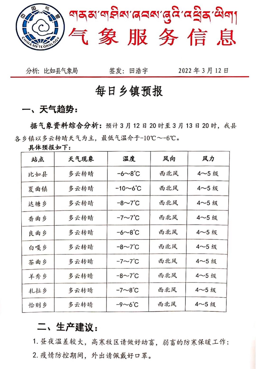 铁柜村民委员会天气预报更新通知